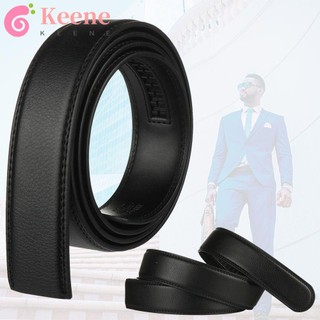 KEENE PU leather men's belt, automatic buckle, no buckle, high quality black/brown