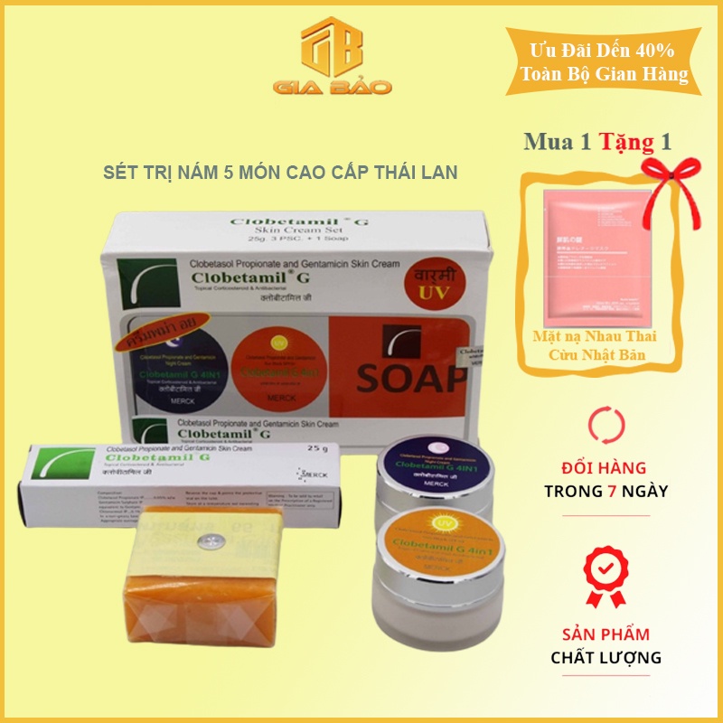 NÁM HỘP CAO CẤP Mẫu Cũ của Thái Lan Clobetamil G