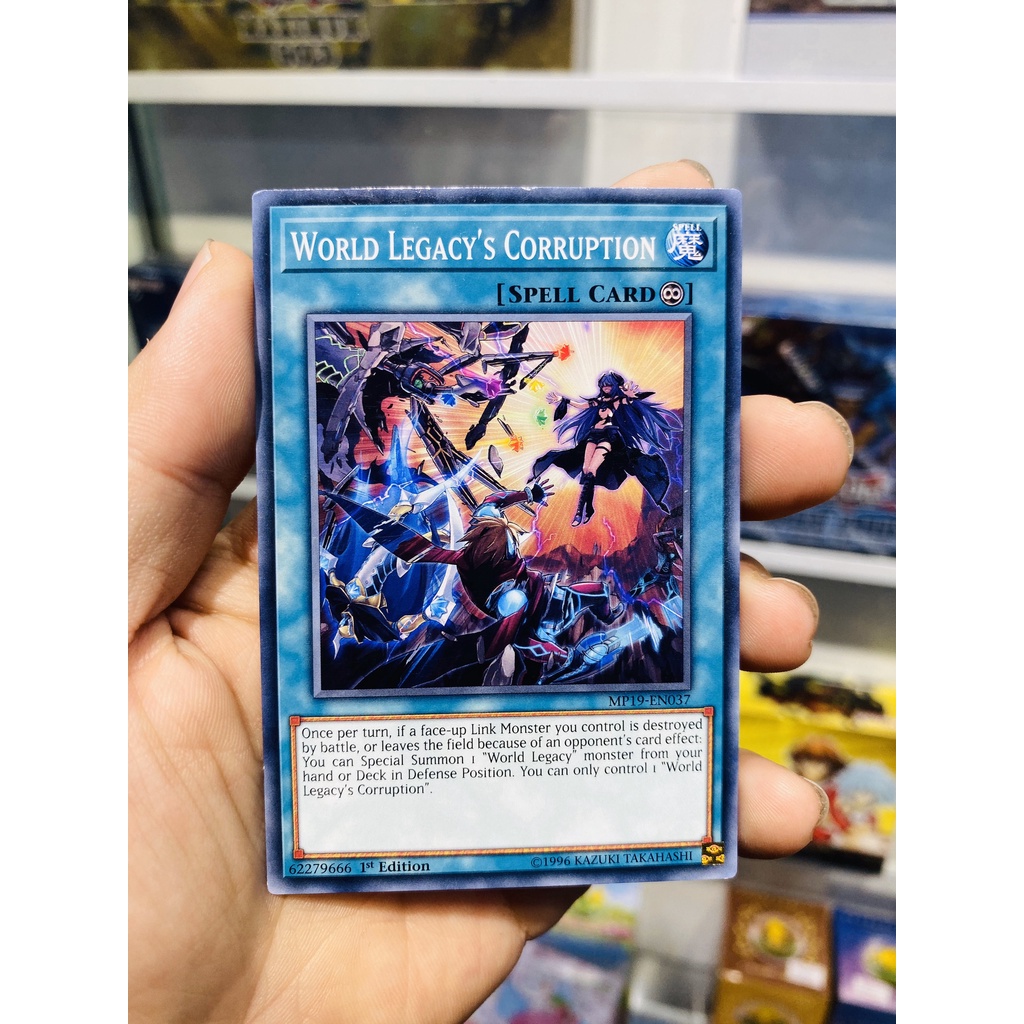 Thẻ bài YugiOh! Mã MP19-EN037 - World Legacy's Corruption - Common - 1st Edition