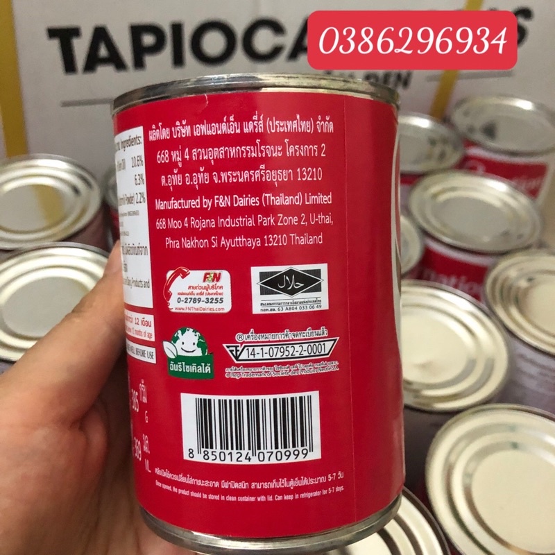 Sữa Tam Hoa Carnation  Thái Lan 385g/ Lon. Tăng Độ Béo Ngậy Cho Trà Sữa