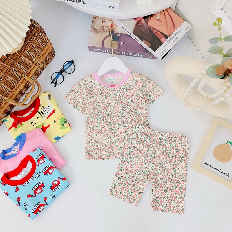 Bộ bozip ba lỗ  xuất dư loại 1 cho bé trai và gái