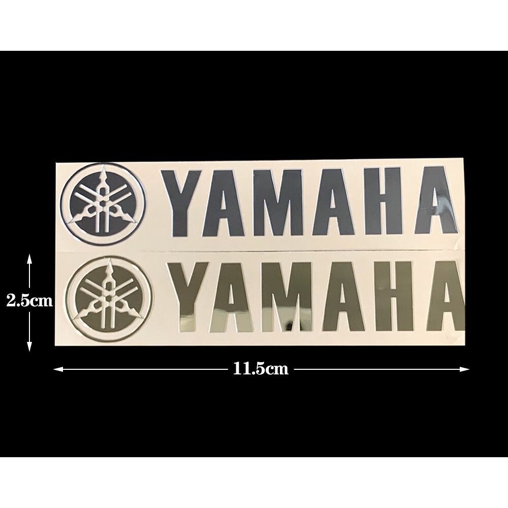 Miếng Dán LOGO YAMAHA Bằng Hợp Kim Niken Màu Vàng / Bạc Chống Rỉ Sét