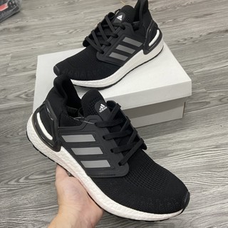 Giày thể thao ultra boost 2021 black đen đế trắng , ultra boost ub 6.0 đen chất lượng cao cấp - ảnh thật