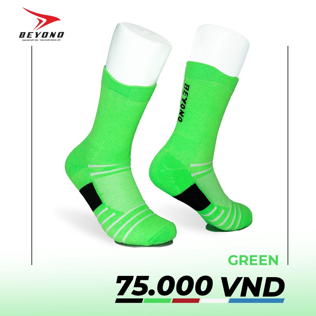 Tất bóng đá Beyono chống trơn chính hãng, Co Giãn Tốt, Thấm Hút Mồ Hôi, Thoải Mái Khi Sử Dụng