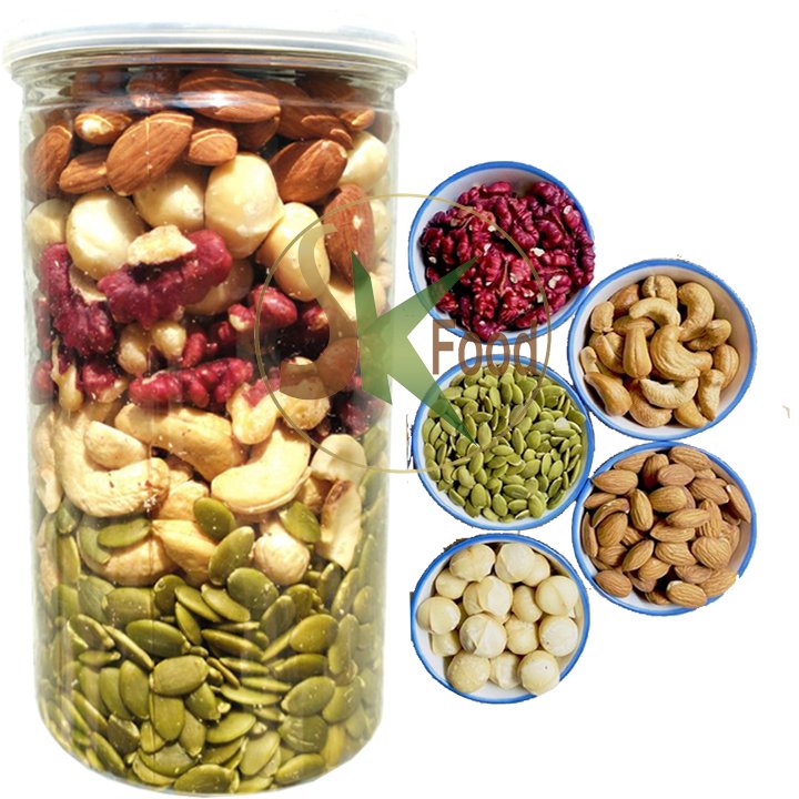 Mix hạt dinh dưỡng 500G  cao cấp chất lượng tốt cho sức khỏe SK FOOD