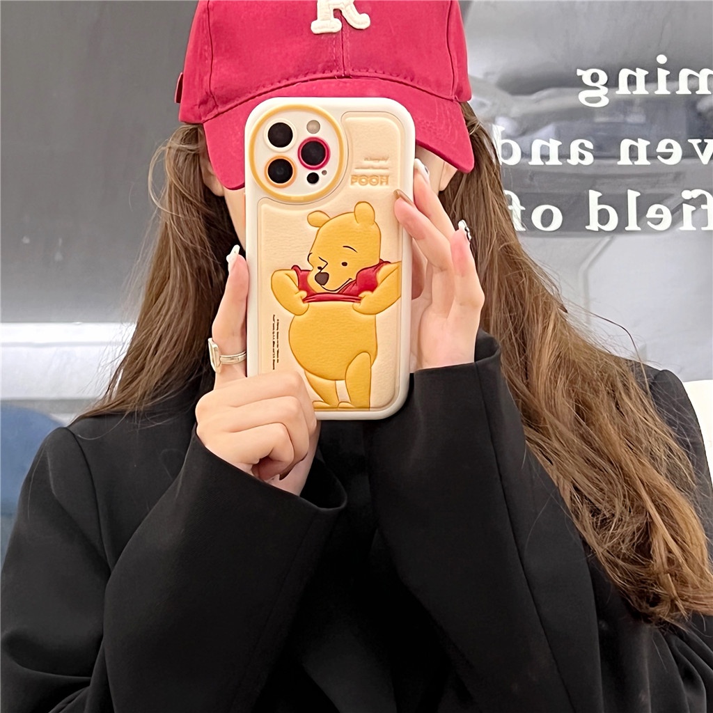 Ốp Điện Thoại Da Viền tpu Dẻo In Họa Tiết Hoạt Hình Góc Tròn Cho iphone 15 pro max 14 pro max 13 pro max 12 pro max