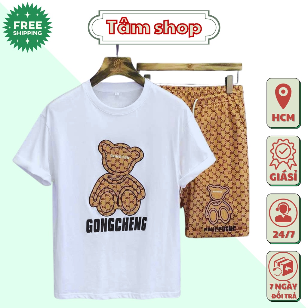 Đồ Bộ Thể Thao Nam Nữ GẤU GC - Set Quần Áo bốn mùa đẹp cao cấp mặc nhà đi chơi thoải mái 01 (TÂM SHOP)