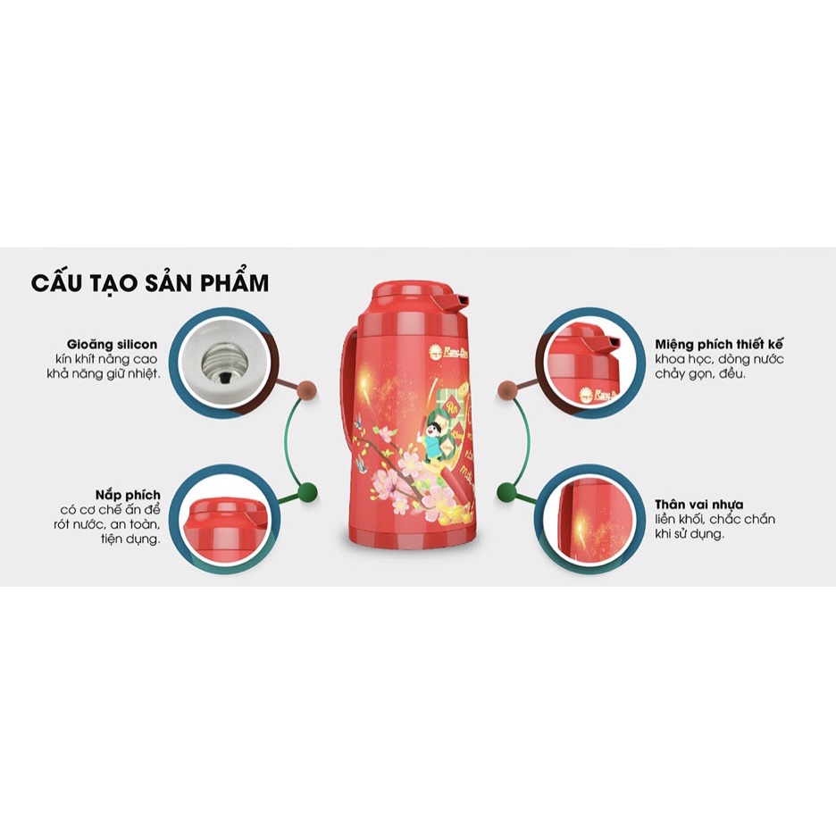 Phích đựng nước 1 lít RD-1040 TS