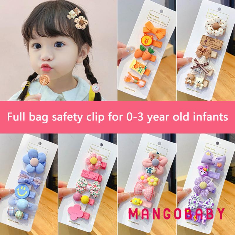 Set 5 Kẹp Tóc Nơ Dễ Thương Cho Bé Gái