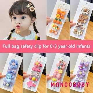 Mgg-baby Bé Gái Cá Sấu Kẹp Tóc Dễ Thương 5 Chiếc Cung Hoa Barrettes Cho Trẻ Em Tập Đi Đuôi Ngựa Pigtail Dụng Cụ Tạo Kiểu Tóc