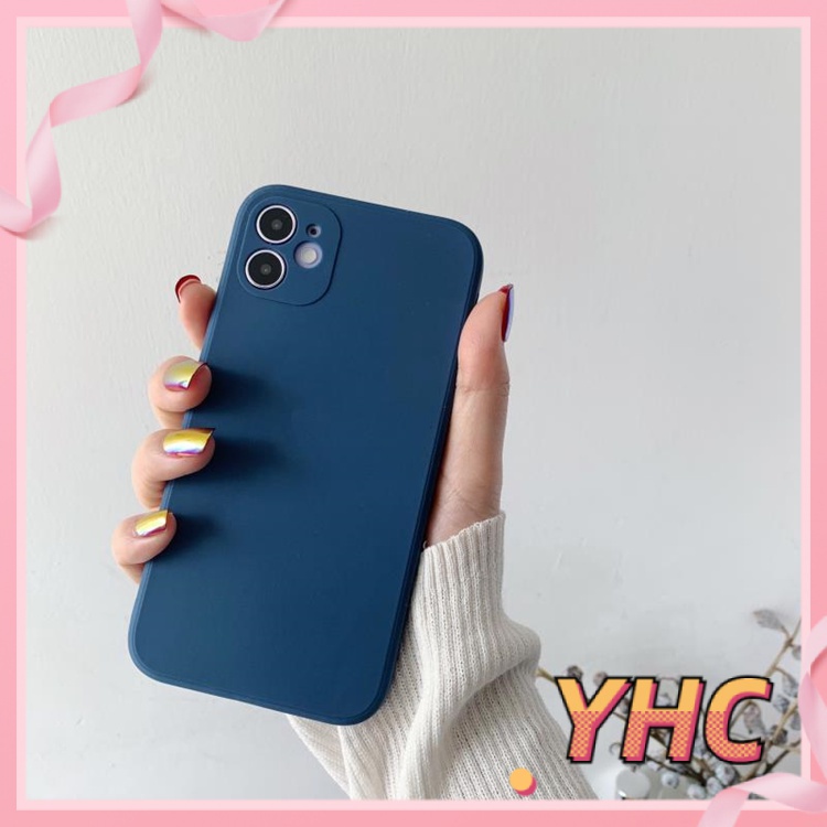 ốp iphone Siêu Mỏng Màu Kẹo tương thích iPhone 6s 6splus 7 7plus 8 8plus X XS XSMAX 11 12 Pro Max Plus Promax-019