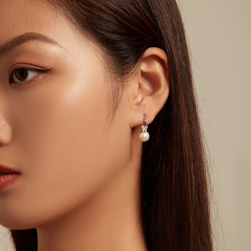 BAMOER Bông Tai Bạc 925 HìNh BướM ĐíNh Đá ThờI Trang