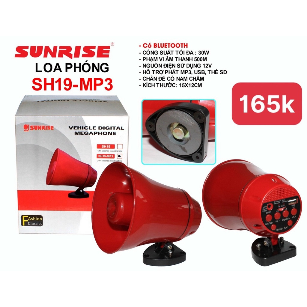 Loa phóng thanh cầm tay Mini Sunrise