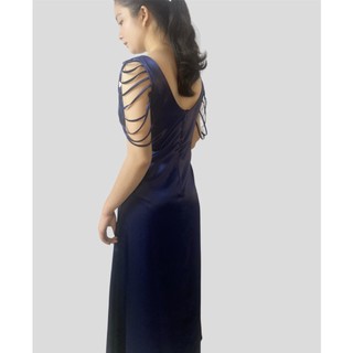 Váy Đầm Body Cổ Tim tay dây Phi Lụa Nữ Cao Cấp Loại 01 Sang Trọng Thời Trang D