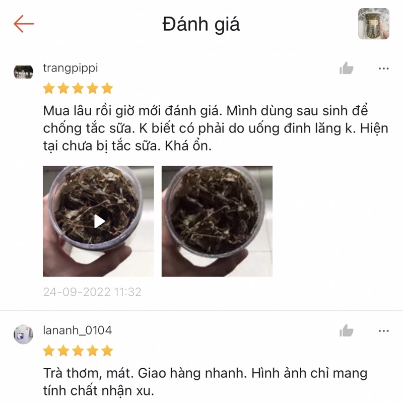Trà Đinh Lăng Khô Lợi Sữa, Đẹp Da 200gr