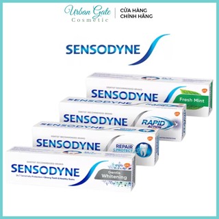 Kem đánh răng sensodyne bạc hà/mát lạnh/giảm ê buốt/multi care 100g - tip kem đánh răng