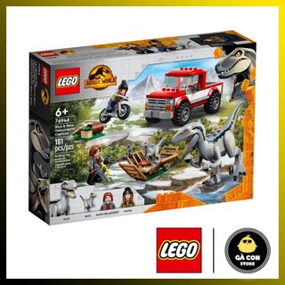  LEGO JURASSIC WORLD 76946 Truy Bắt Khủng Long Velociraptor Blue & Beta   Hàng có sẵn   