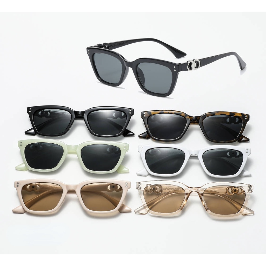 Kính Mát Thời Trang Mới Năm 2023 Gọng Vuông Nhiều Màu Sắc Dành Cho Nam Nữ