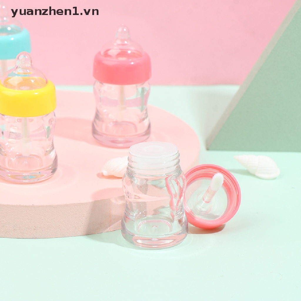 Set 5 Ống Rỗng Trong Suốt Đựng Son Môi Tiện Dụng