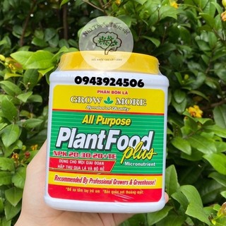500gr phân bón lá npk grow more 20 30 20 te plantfood plus