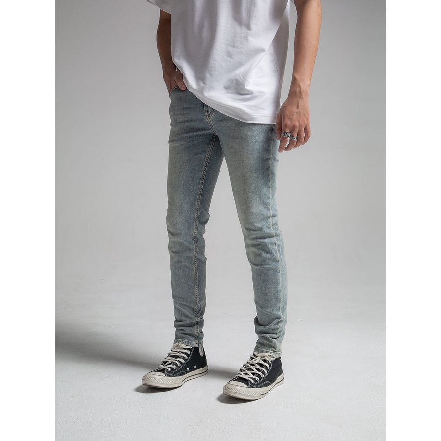 Quần Jeans The Denimaniac dáng ôm sát màu Desert Blue SS23 - 819 Skinny Fit