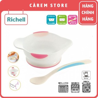 Bộ bát và thìa ăn dặm -Richell