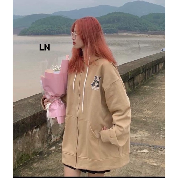 Áo khoác bàn cờ 5D chữ H mũ 2 lớp TH6