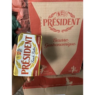 Bơ nhạt ( lạt ) president thỏi 200g date 12/3/2023