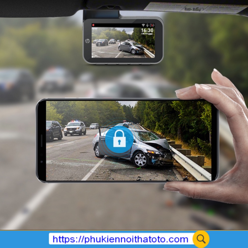 Camera Hành Trình HP F965W - Video 2K - Wifi - Parking - Pin Siêu Tụ Điện