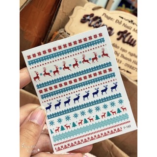 [HANGKIU] HÌNH DÁN NOEL ( GIÁNG SINH ) SIÊU KUTE NAILS