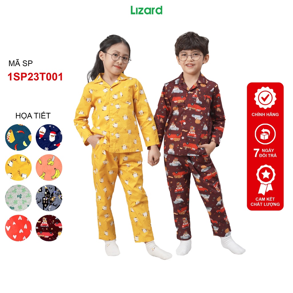 bộ đồ ngủ pijama LIZARD trẻ em - 2LS22W038-B