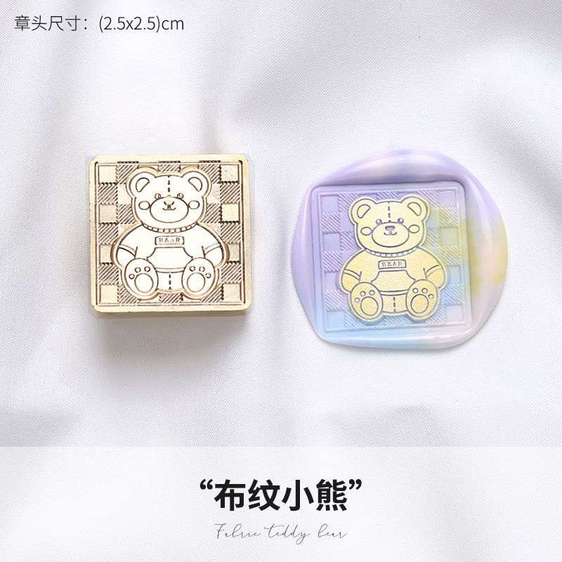 Con Dấu Sáp Niêm Phong Bì Thư Hình Hoạt Hình Ba Chiều DIY