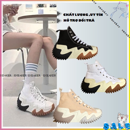 Giày Thể Thao CV Run Star Motion 3 mẫu hot 2022,Giày sneaker CV đế nhím độn đế hàng C.Cấp full bill box