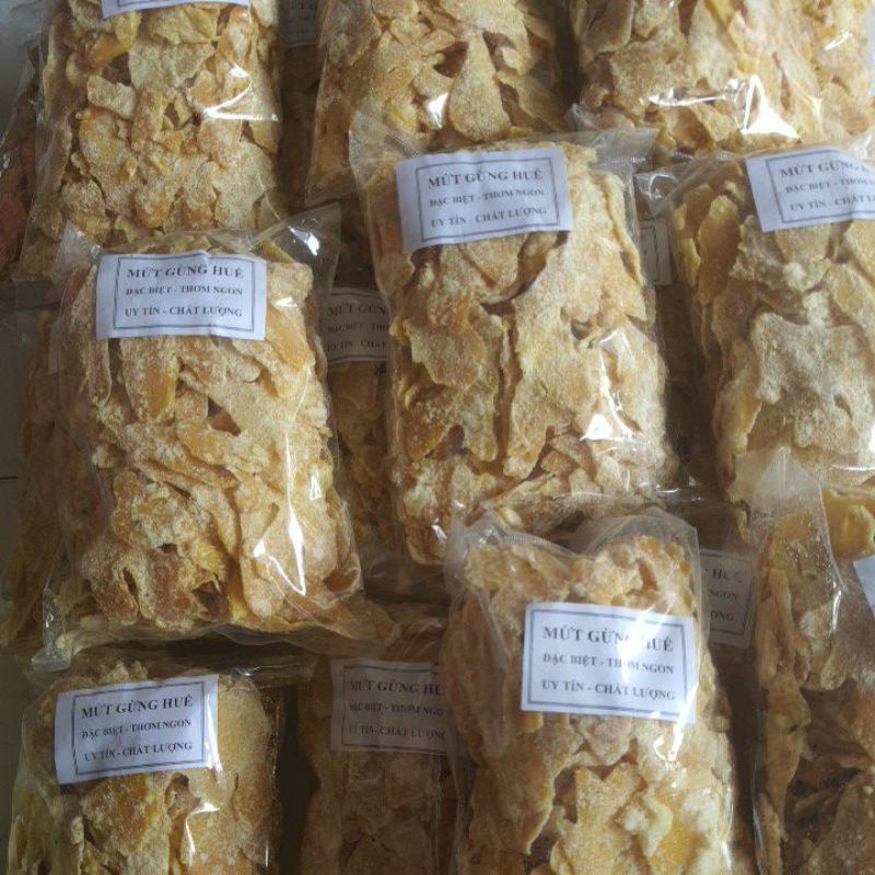 500g MỨT GỪNG HUẾ ĐẶC BIỆT THƠM NGON - Mứt gừng Huế nhà làm thủ công sạch sẽ nguyên chất