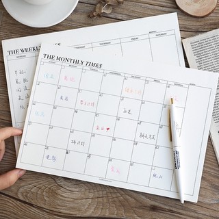 Planning book Weekly planner Time manager B5 60 sheets To Do List Office&School Memo pad Stationery book planner