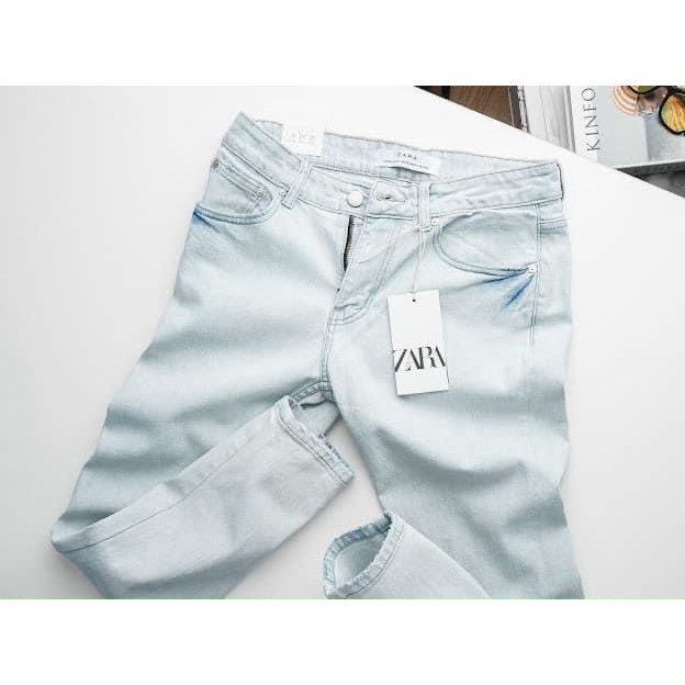 QUẦN JEAN ZARA XANH NHẠT HÀNG VNXK