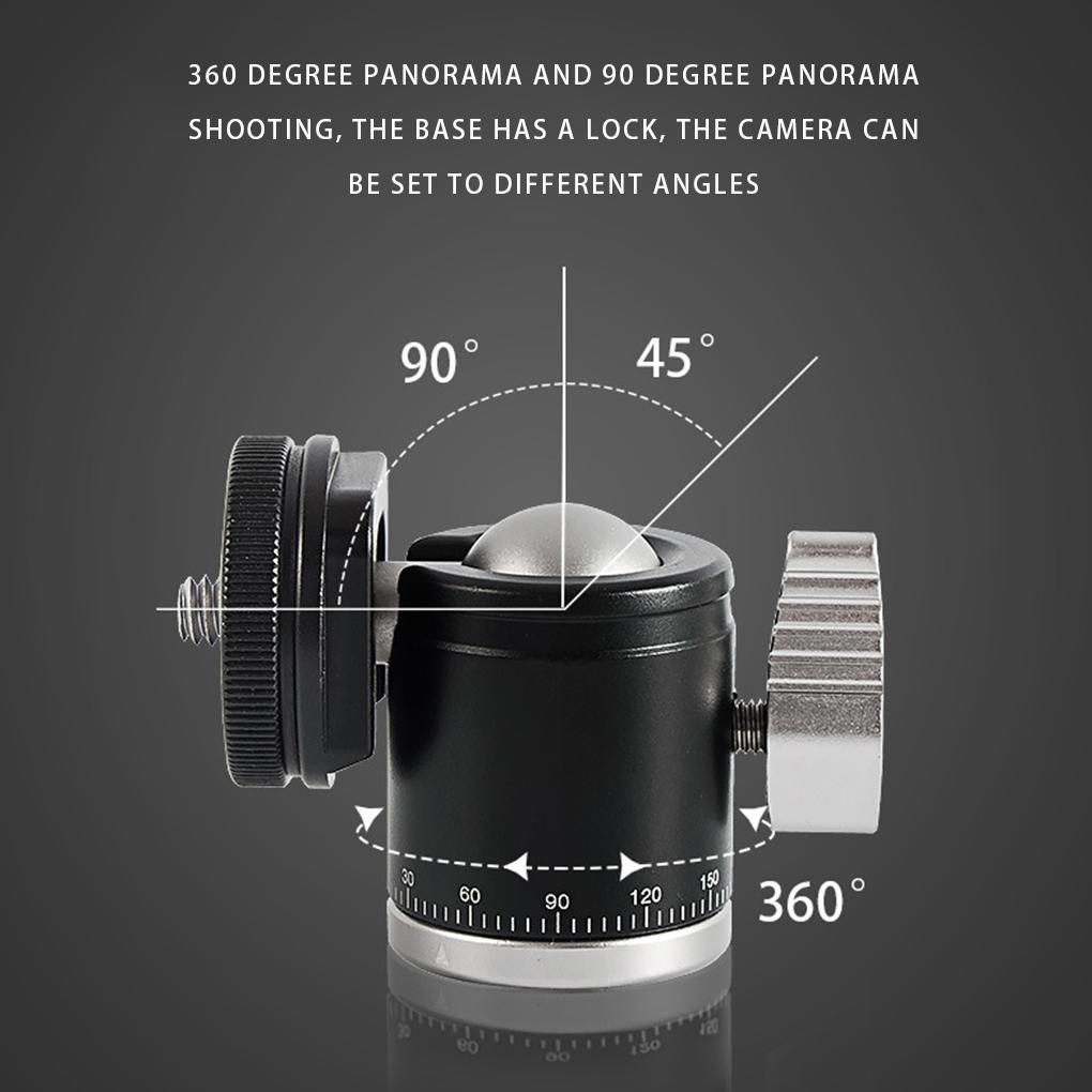 Khớp Nối Giá Đỡ Ba Chân Đầu Bi Xoay 360 Độ Thông Dụng Cho Máy Ảnh