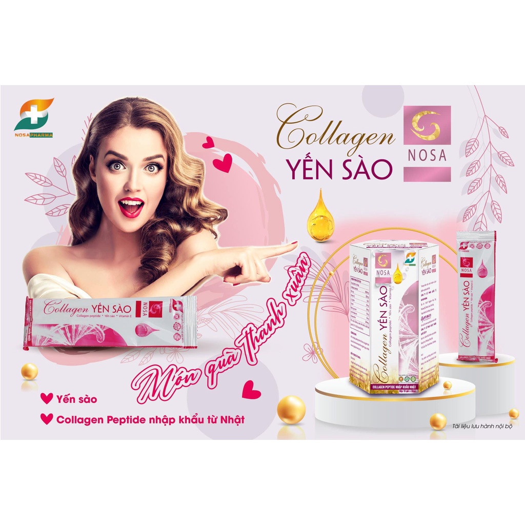 Colagen yến sào Nosa- giúp làn da khỏe mạnh từ bên trong