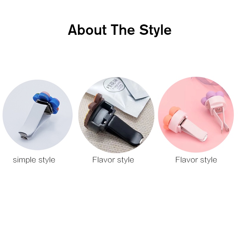 Kẹp Khuếch Tán Nước Hoa 23 Mẫu Hoa Cúc Gắn Máy Điều Hòa Xe Hơi