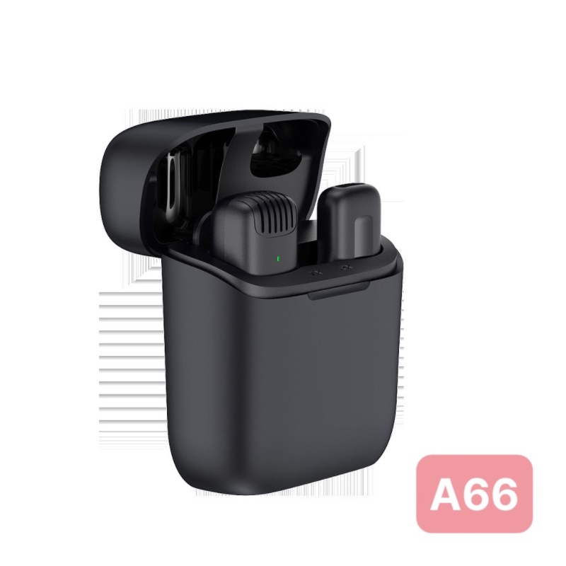 Micro Không Dây Cài Áo Kèm Hộp Sạc A66