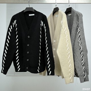 Áo khoác len Cardigan 3 màu Wool-cord cardigan
