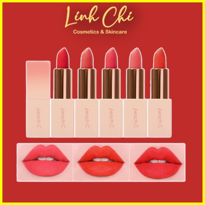 Son Thỏi Lì Siêu Mịn Peach C Easy Matte Lipstick 36g