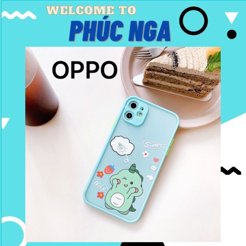 Ốp lưng nhám viền cao su Oppo  A54 4G A53 REALME C20 C11 2021 A15 A15S A35 4G RENO 5