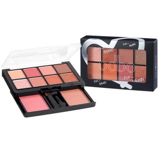 Ods01 phấn mắt má hồng 2 tầng odbo eyeshadow and blush thái lan