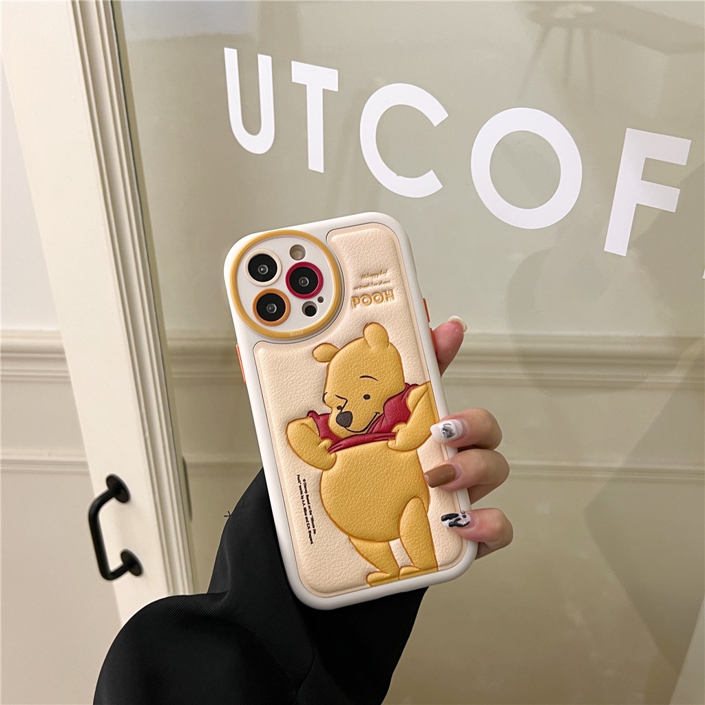 Ốp Điện Thoại Da Viền tpu Dẻo In Họa Tiết Hoạt Hình Góc Tròn Cho iphone 15 pro max 14 pro max 13 pro max 12 pro max