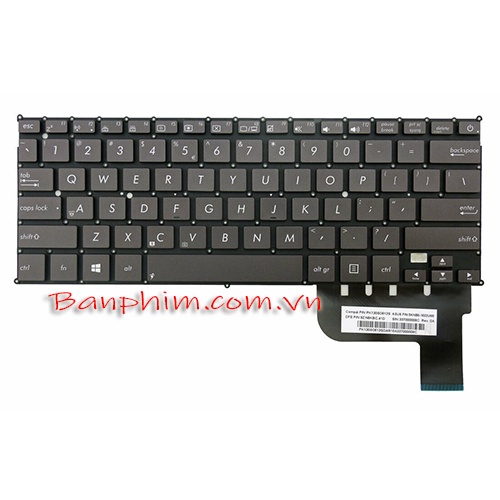 Bàn phím Laptop ASUS UX21E BẠC - Zenbook UX21 UX21E