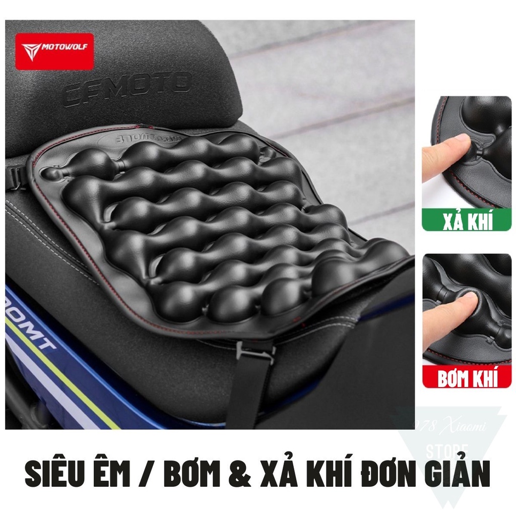 Đệm lót yên xe máy Motowolf - Đệm ngồi lót yên xe máy