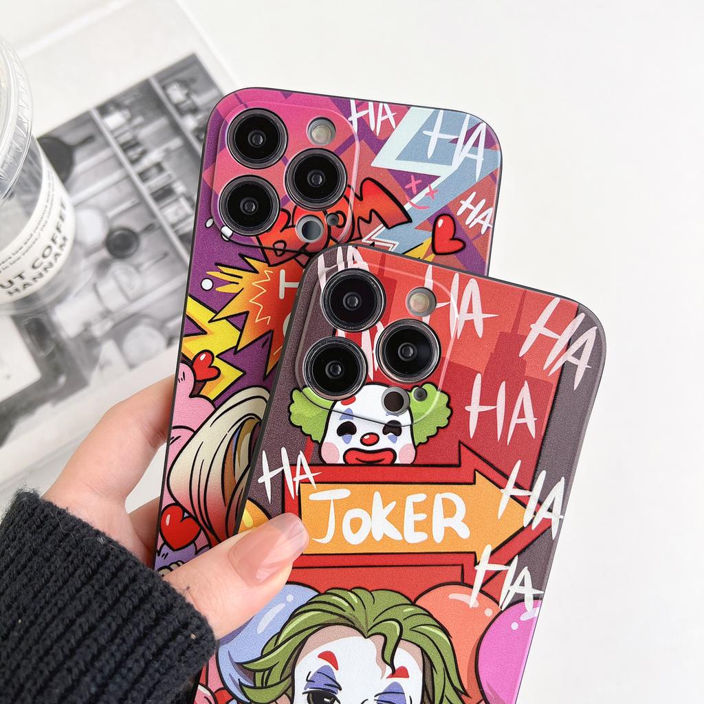 Ốp Điện Thoại In Hình Chú Hề Vui Nhộn Cho iPhone 14promax 14 13 12 11 7plus X XS XR XSMAX 8 7