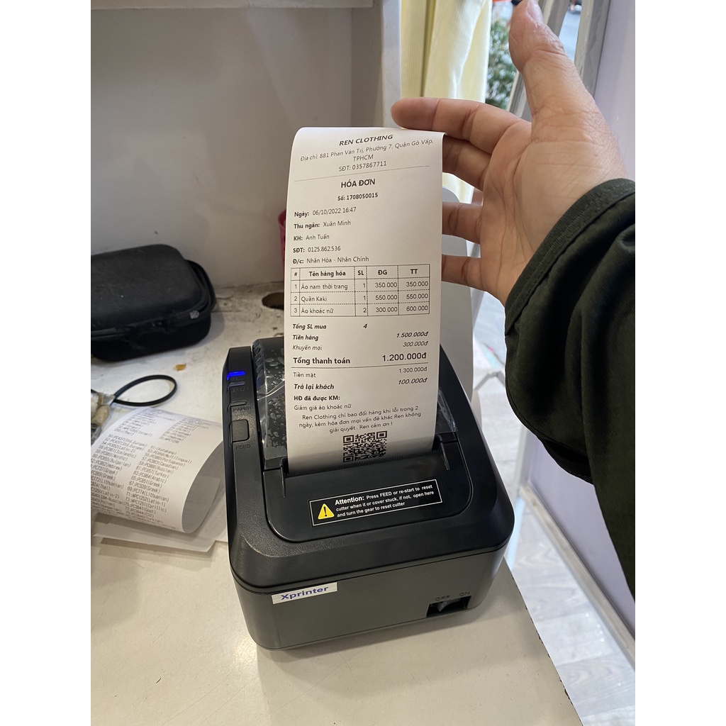 MÁY IN BẾP, MÁY IN BÁO CHẾ BIẾN Xprinter K200L