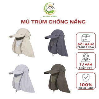 Mũ trùm chống nắng golf đa năng hàng cao cấp dành cho  nam nữ có khẩu trang và che gáy - HC GOLF